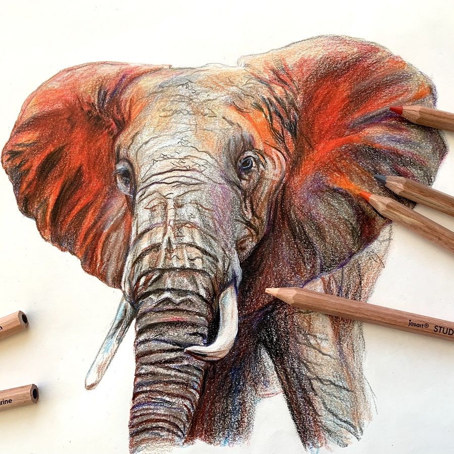 Jasart Studio Jumbo Pencil Elephant